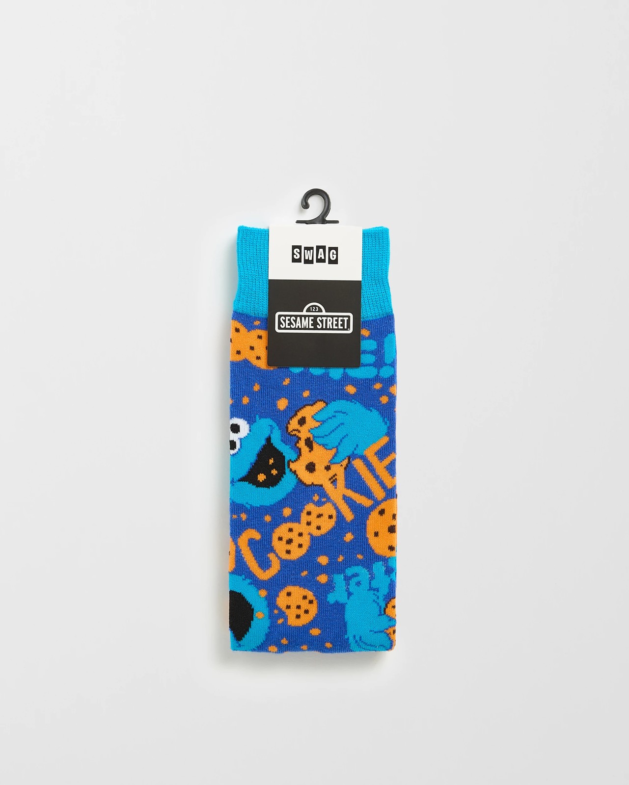Swag Sesame Street Cookie Monster Crew Socks 3 of 3