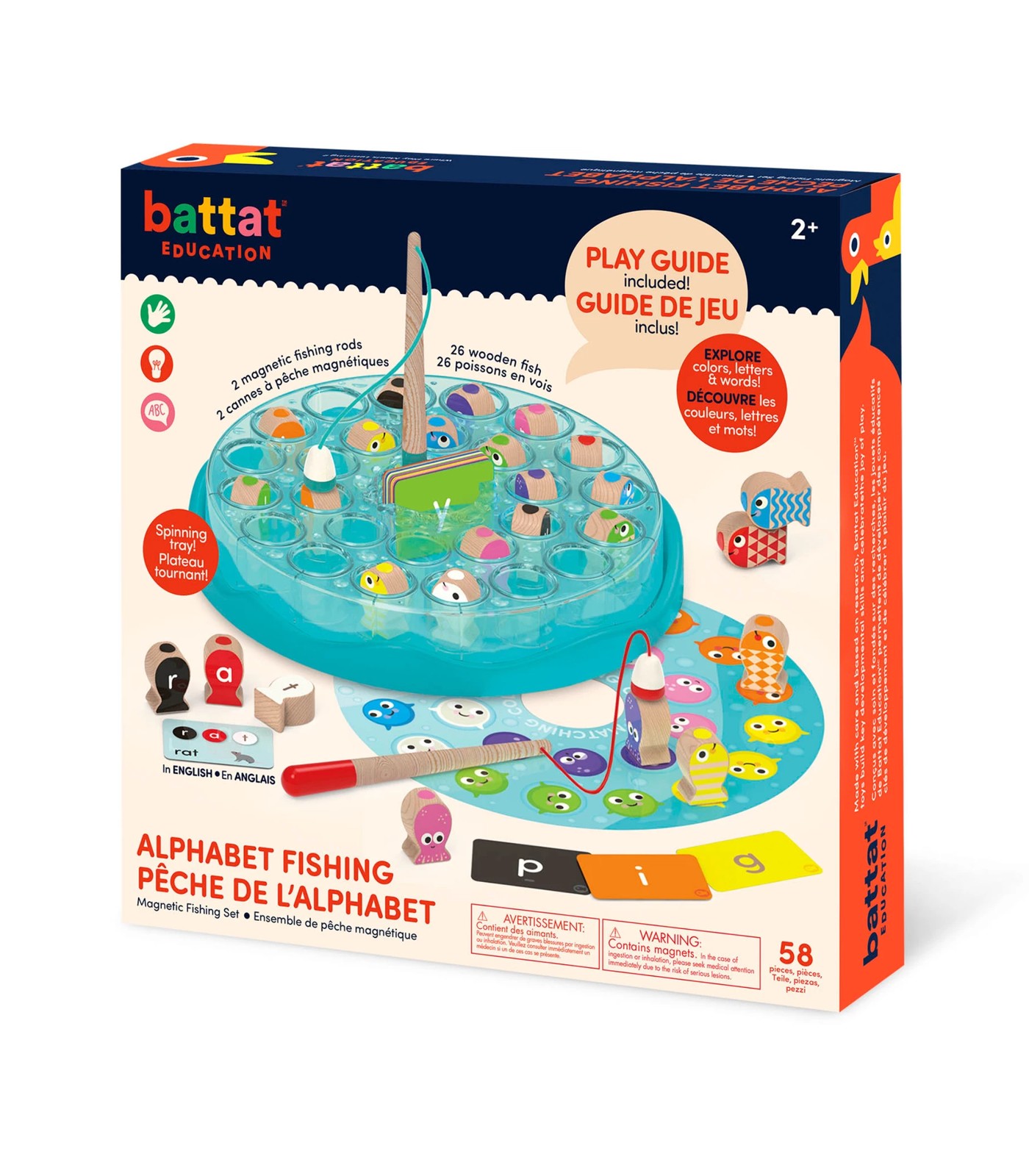 Battat – Magnetic Fishing Set – Outdoor Toy Fishing Game with 2