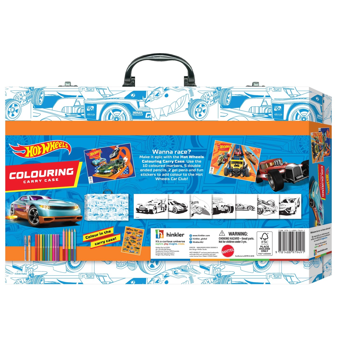 Hot Wheels Colouring Carry Case 2 of 5