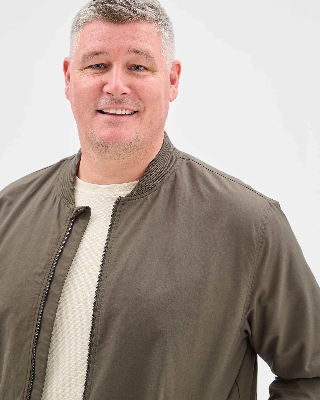 Plus Size Australian Cotton Blend Bomber Jacket 5 of 6