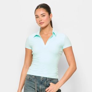 Australian Cotton Double Layer Polo Top - Lily Loves thumbnail 2