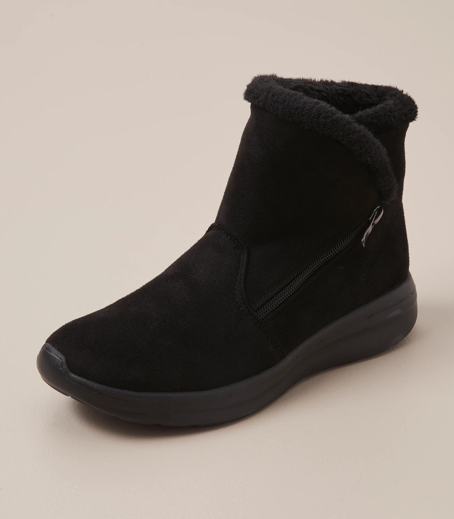 Grosby Levi Comfort Fur Lined Zip Slipper Boots | Target Australia