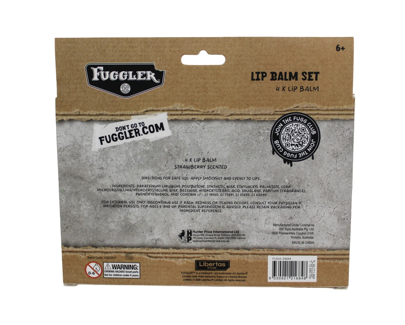 4 Pack Fuggler Lip Balm Set 4 of 4