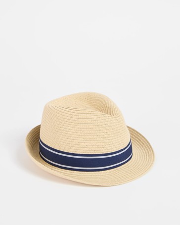Kids Paper Straw Trilby Hat