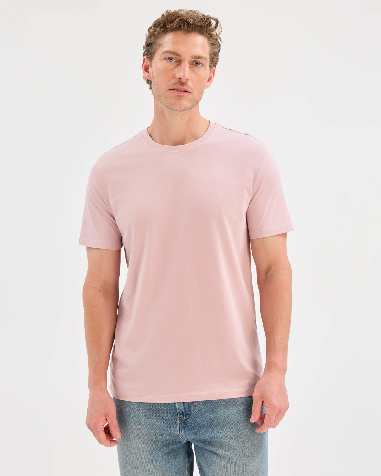 Australian Cotton Crew Neck T-Shirt - Violet Ice 5 of 6