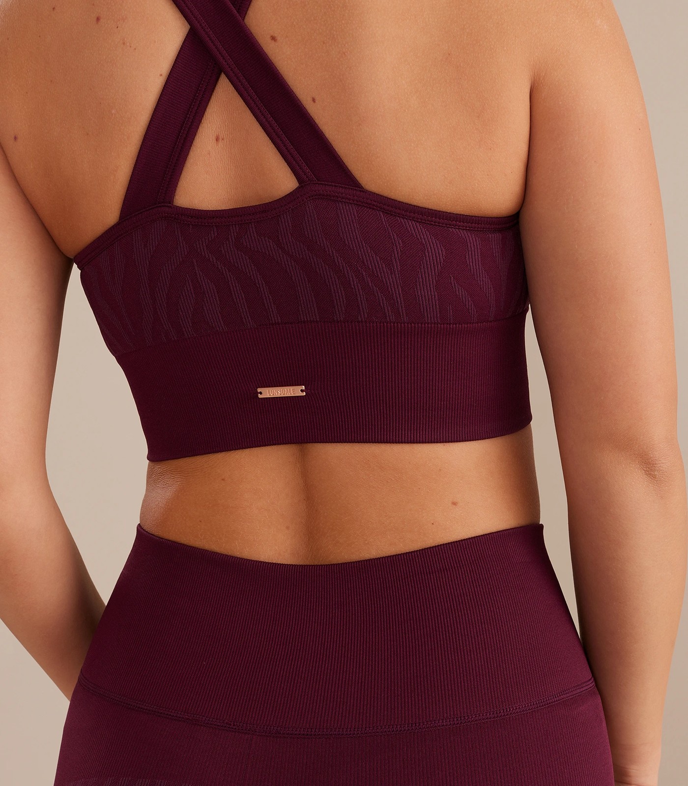 black pink lonsdale Womens Cropped Bra - Get The Label