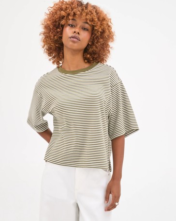Petites Australian Cotton Heavyweight Boxy T-Shirt