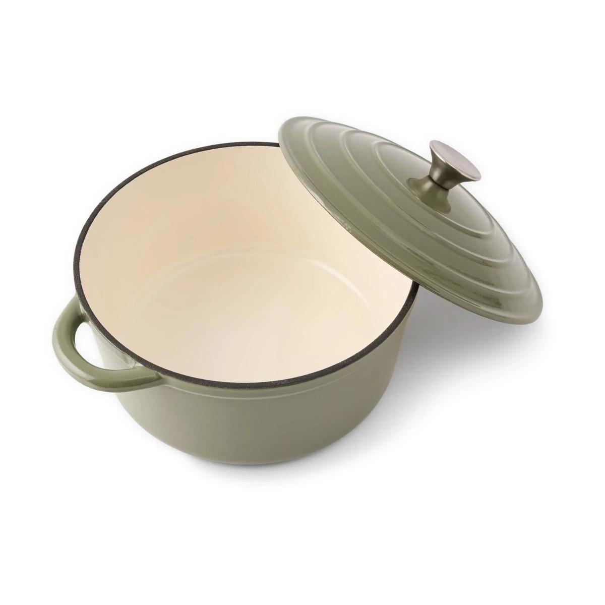 Anko 5L Cast Iron Casserole - Green 2 of 6