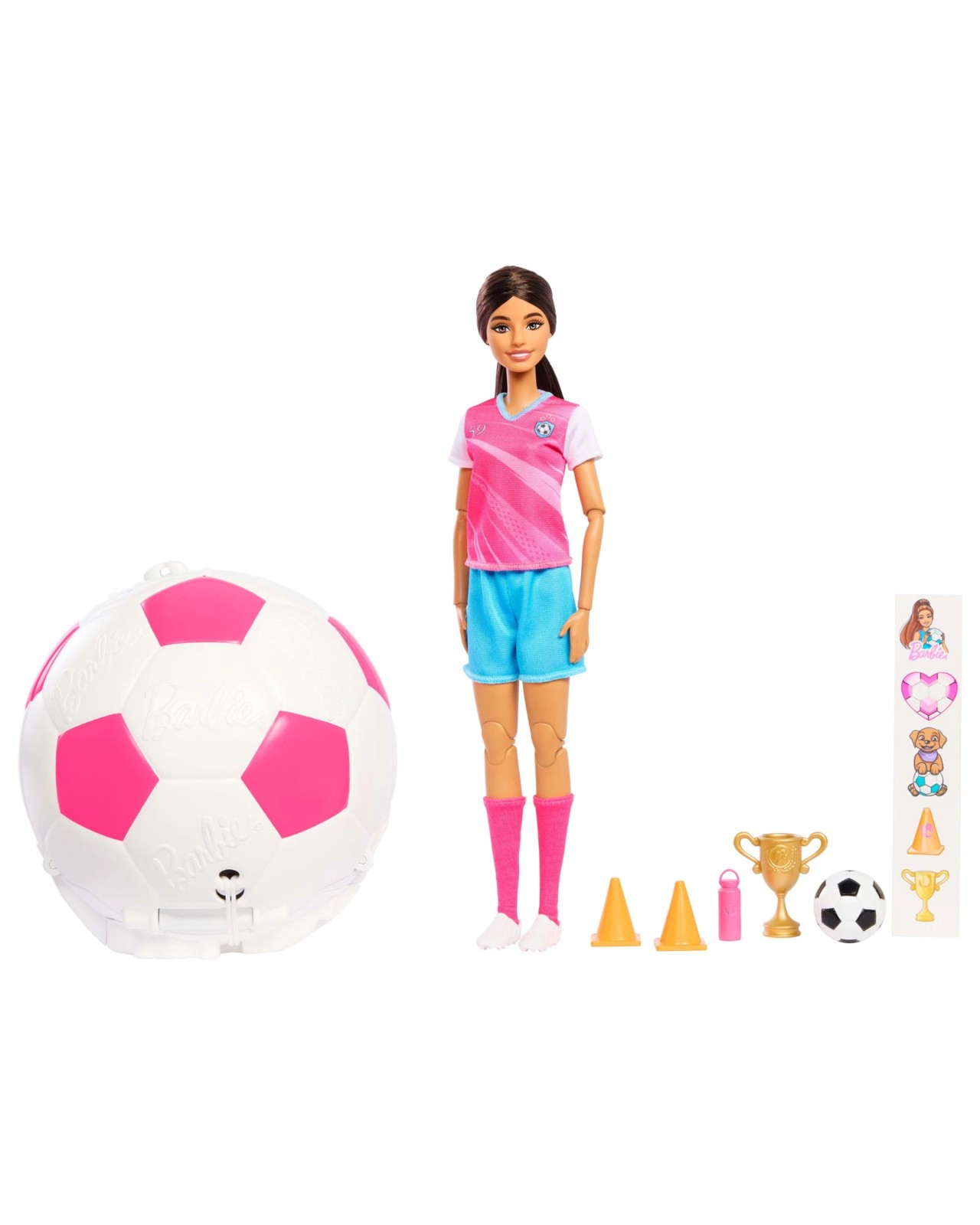 Barbie Team Barbie Roll & Reveal Soccer Player Doll and Accessories 3 of 5