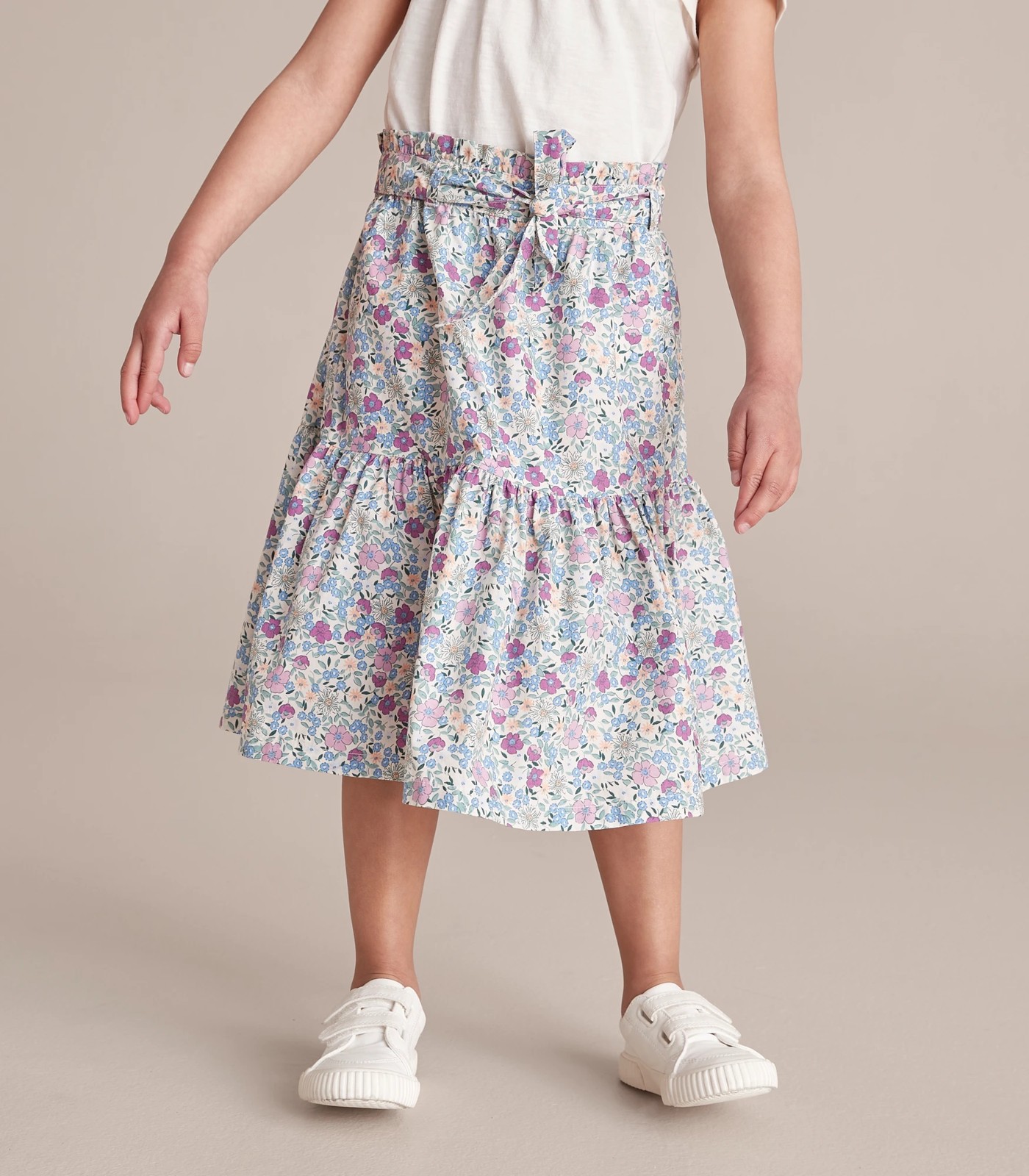 Floral midi outlet skirt au