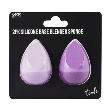 2 Pack Silicone Base Blender Sponge, Lilac - OXX Cosmetics