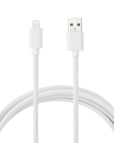 Anko USB to Lightning Braided Cable - 2m - White