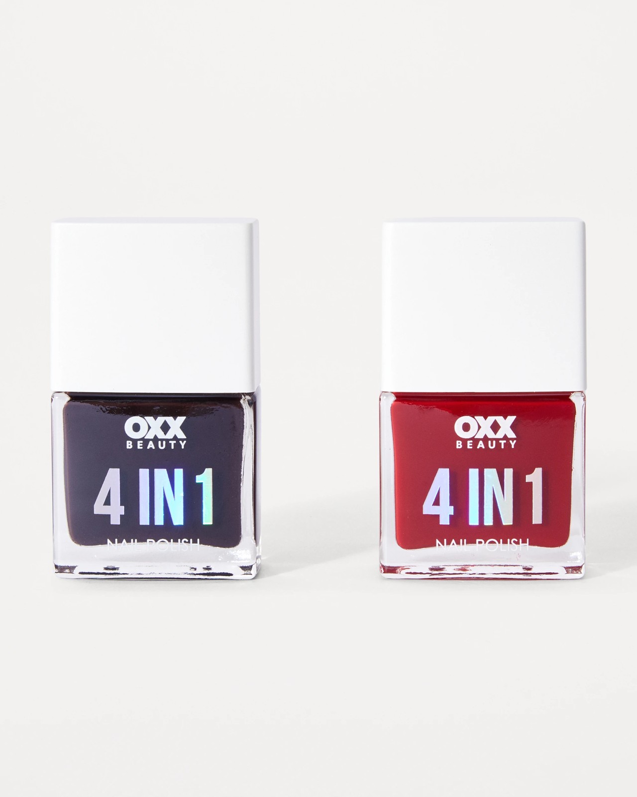 OXX Beauty 4-in-1 Nail Polish Duo - Berry Flame 2 of 6