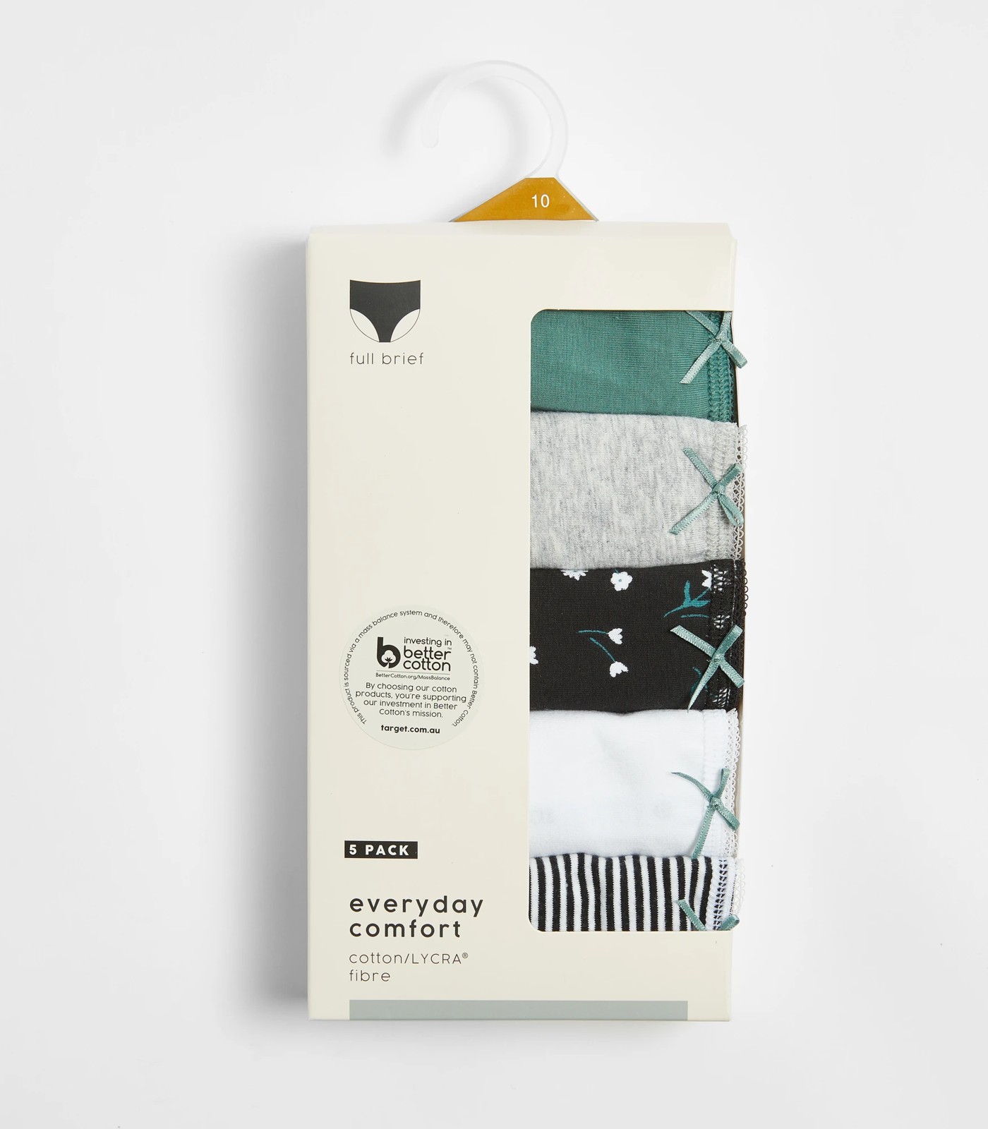 5 Pack Cotton/Elastane Full Briefs 5 of 5