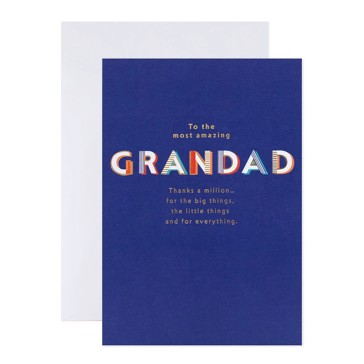 Connections from Hallmark Birthday Card - Grandad, Thanks a Million