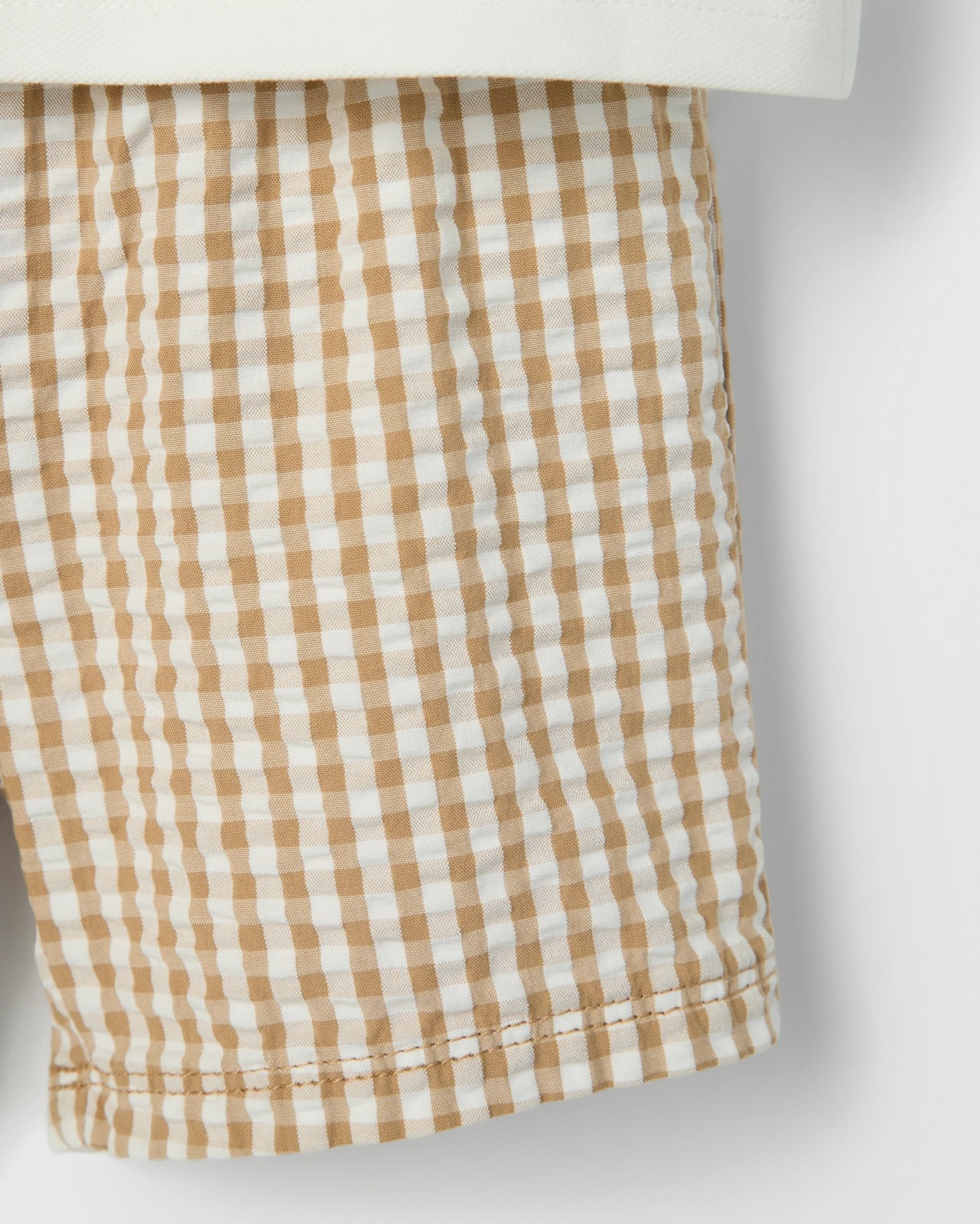 Baby Polo Top and Shorts 2 Piece Set - Neutral Stay Golden 5 of 6