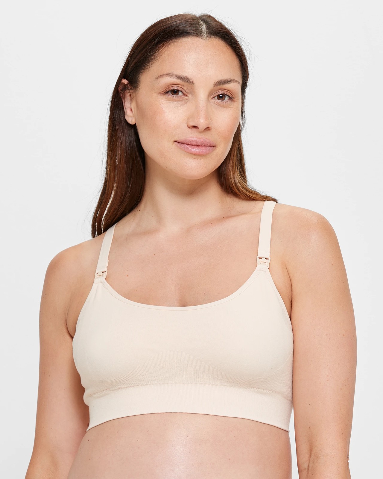 Maternity Seamfree Crop Top - Natural