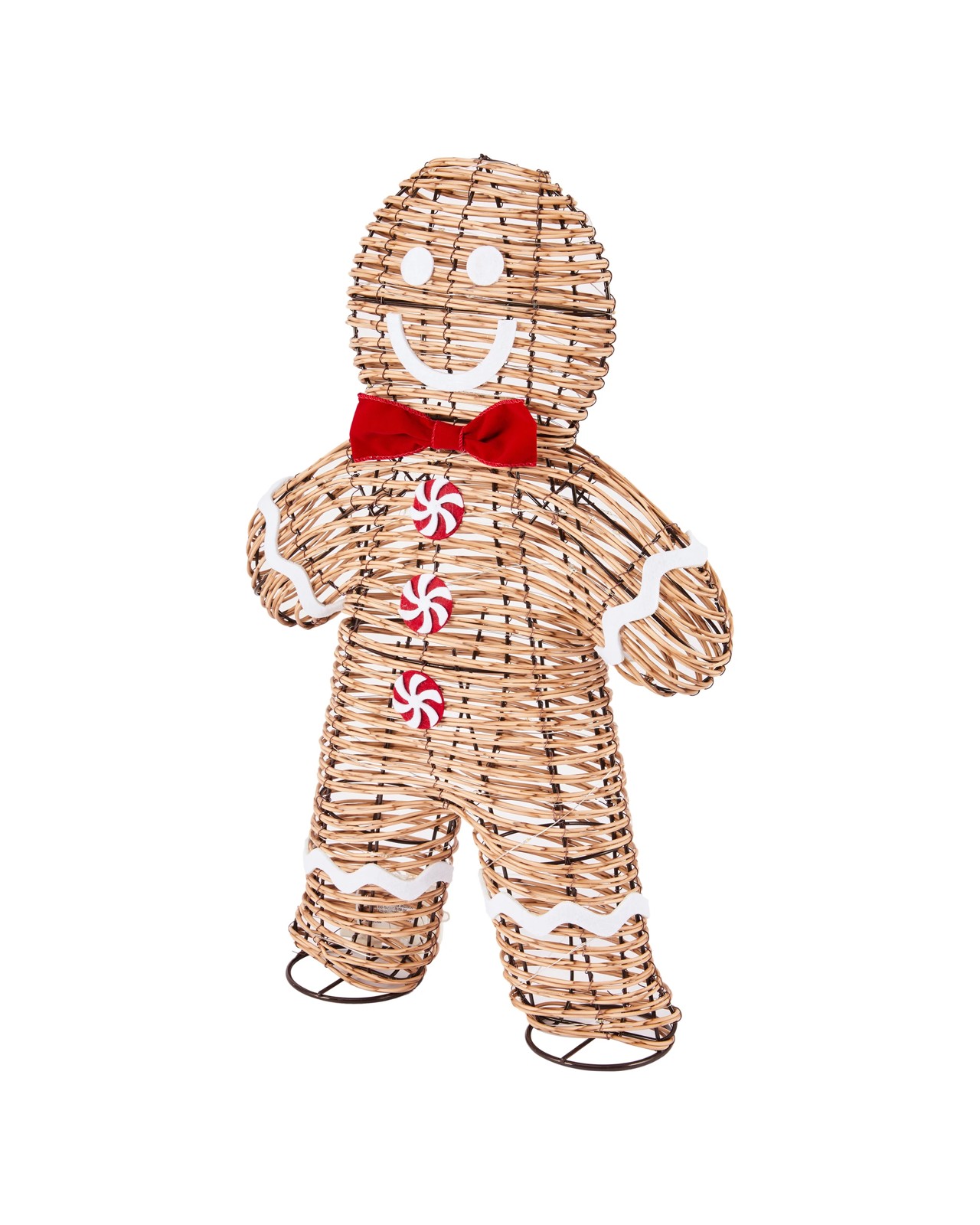 Anko Battery Operated LED Light Up Rattan Look Gingerbread 3 of 6