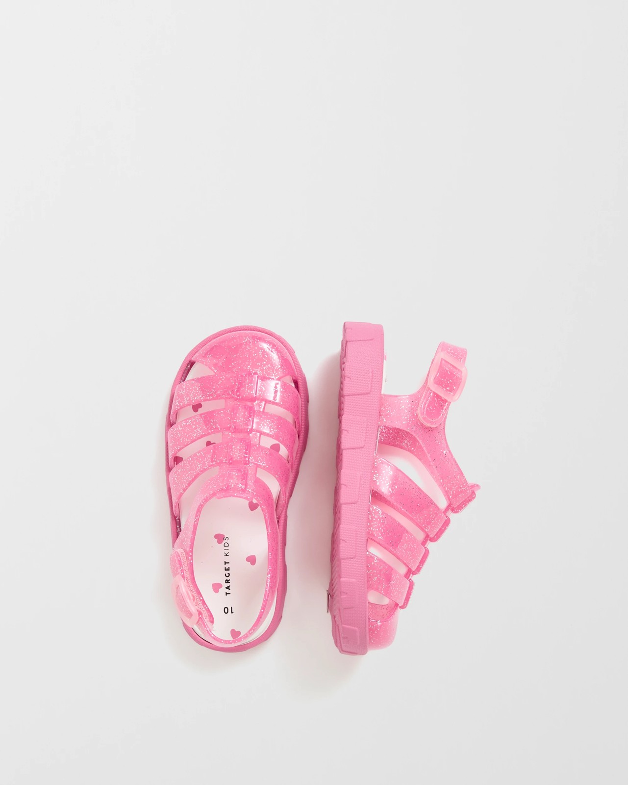 Jelly Sandals - Pink Glitter 3 of 3