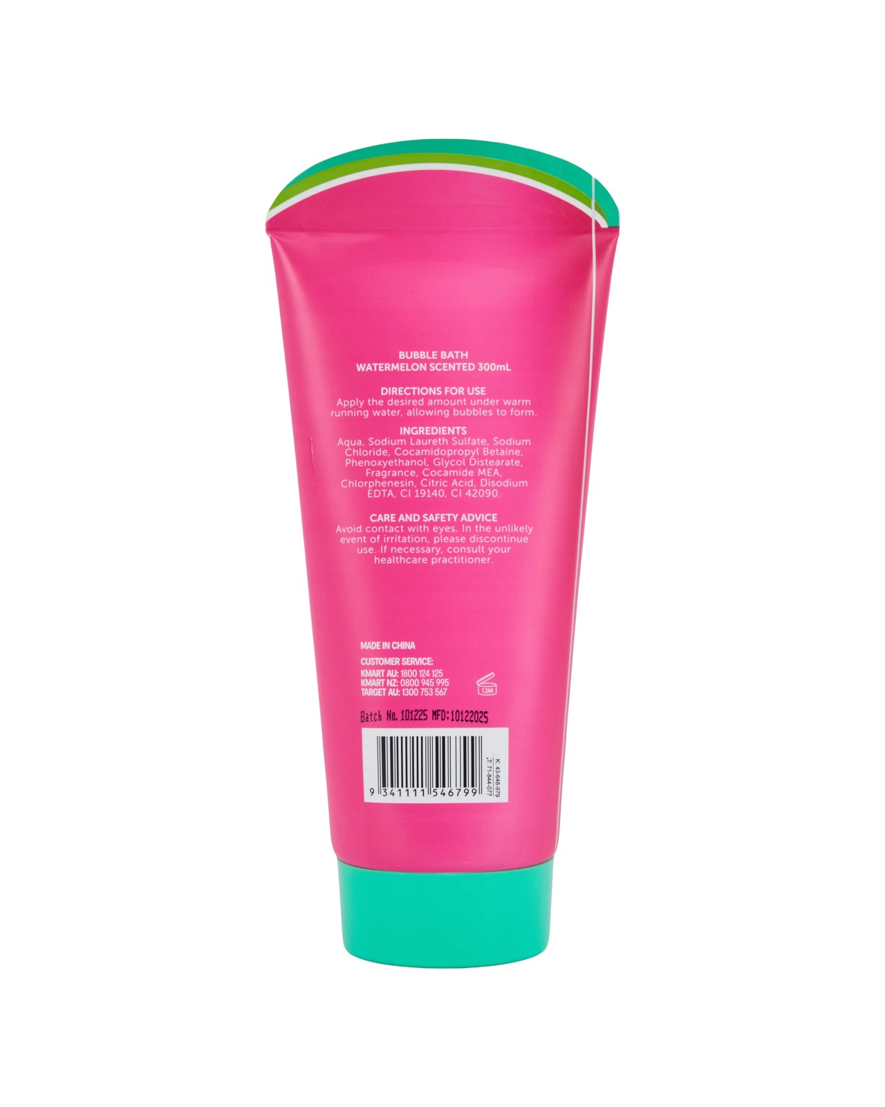 OXX Bodycare Bubble Bath 300ml - Watermelon Scented 3 of 3