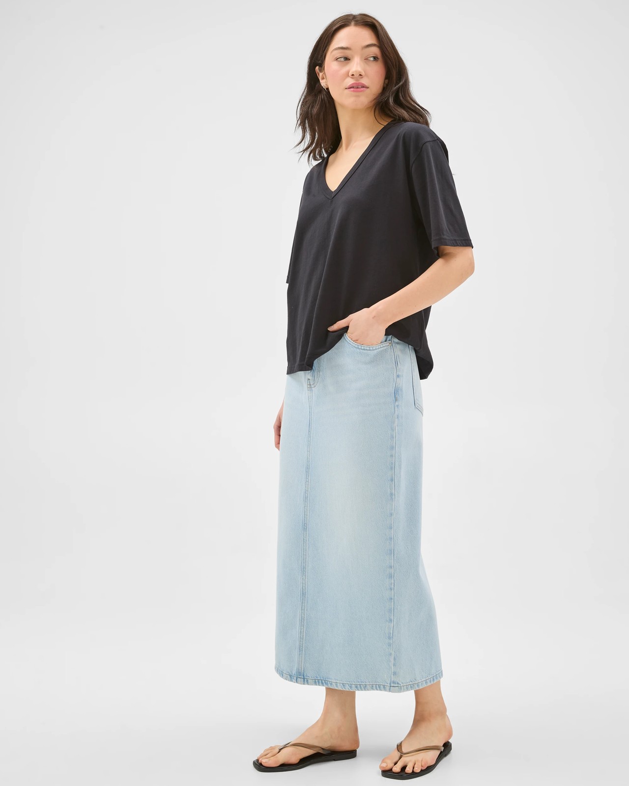 Lily Loves Denim Pencil Skirt 3 of 5