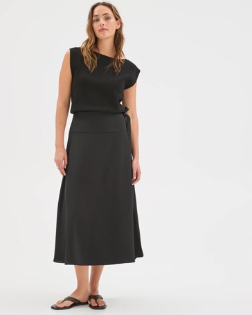 Preview Asymmetrical Wrap Midi Skirt