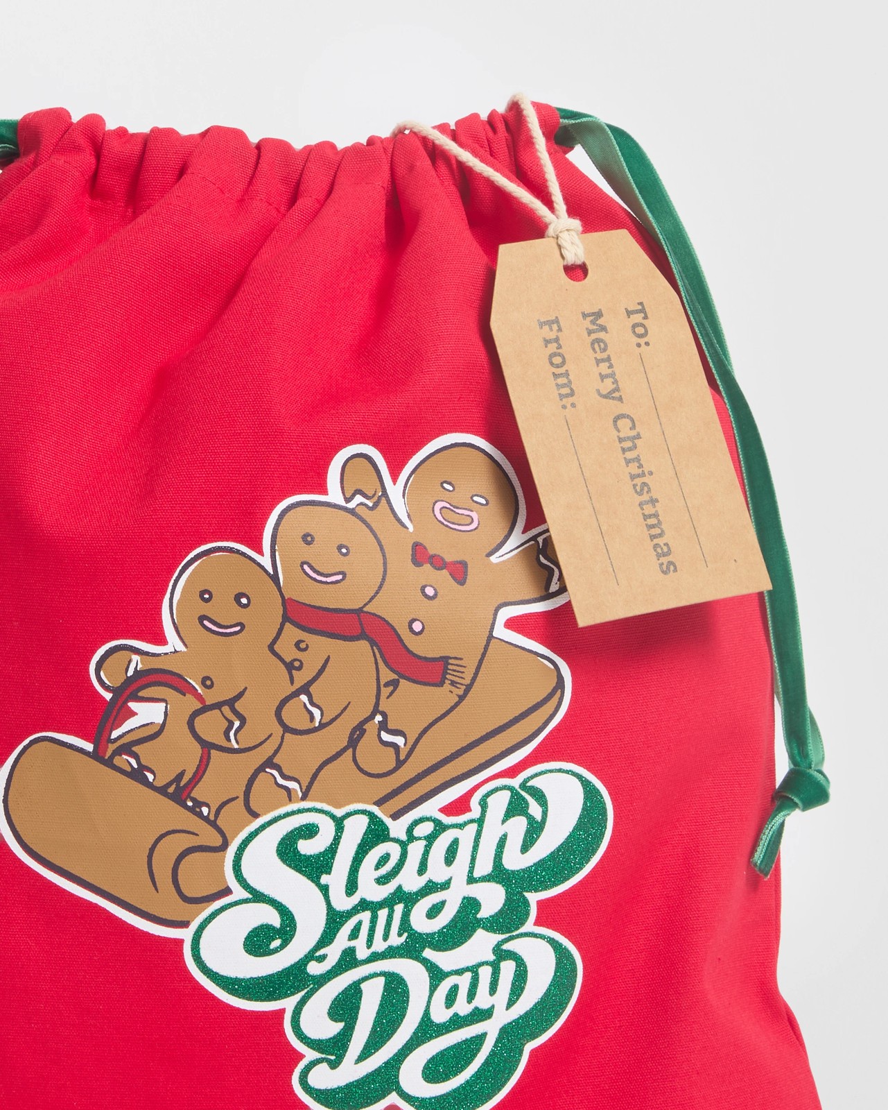 Christmas Sleigh The Day Drawstring Bag 3 of 4