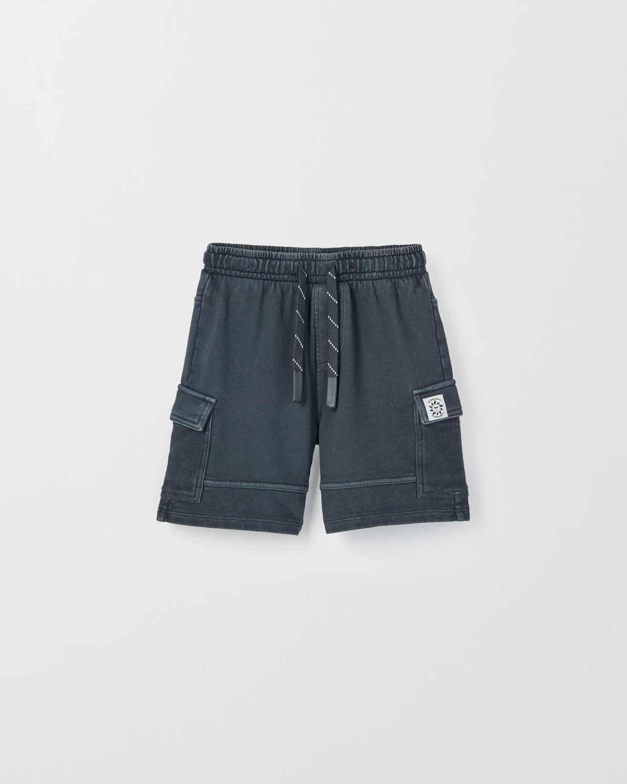 Australian Cotton Washed Shorts - Phantom 4 of 6