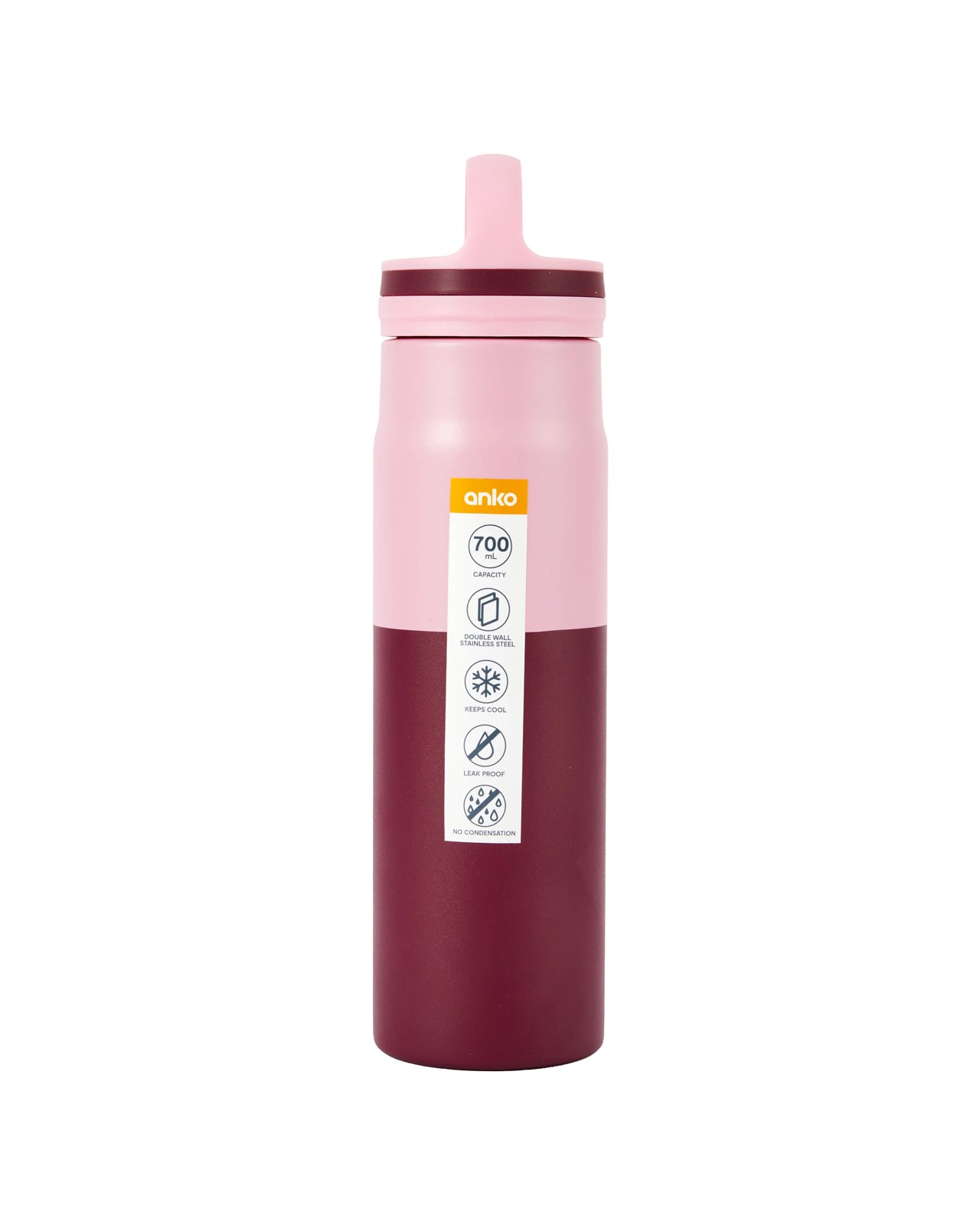 700ml Pink Twist Top Drink Bottle - Anko 6 of 6