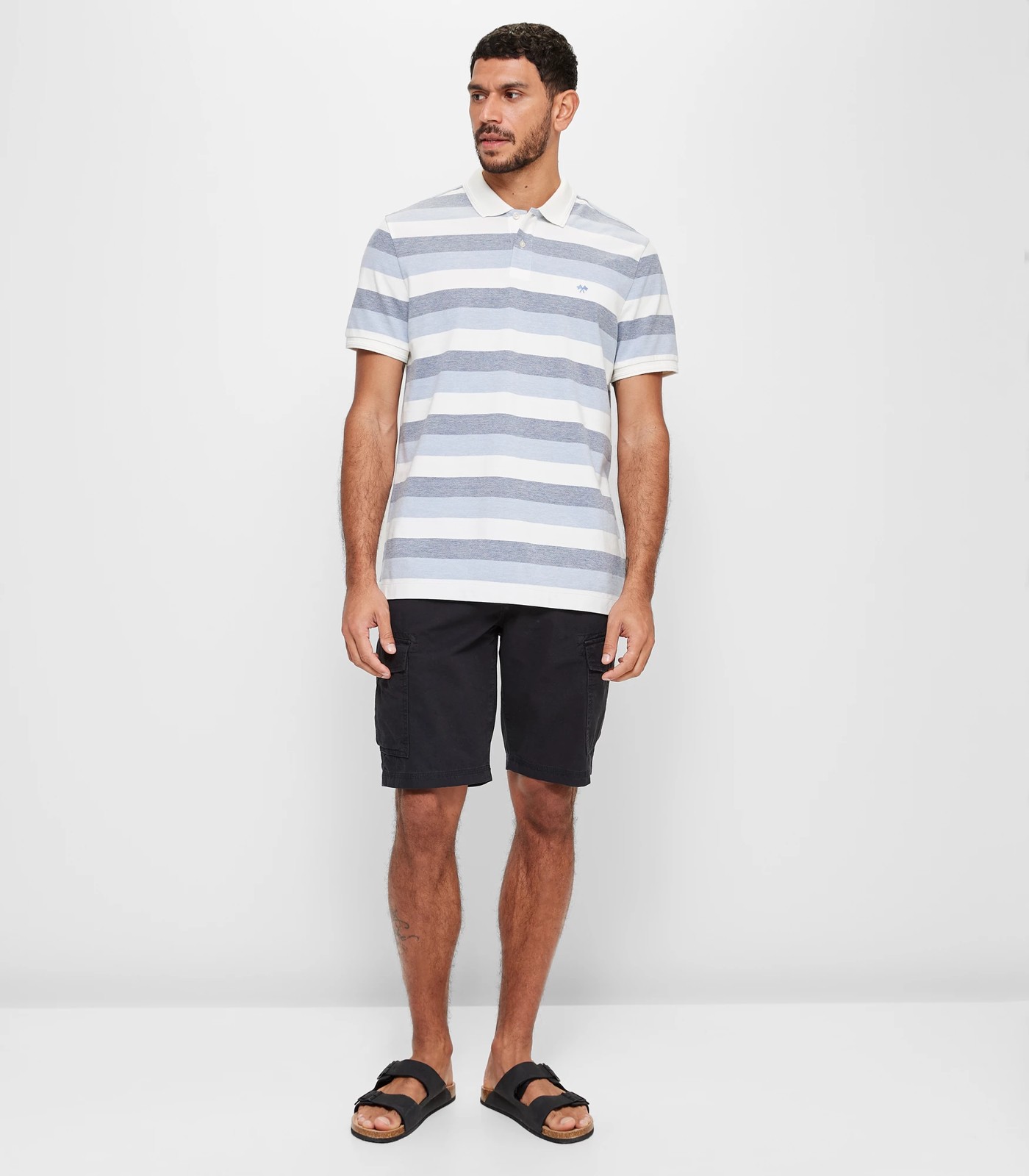 Short Sleeve Striped Polo Shirt | Target Australia