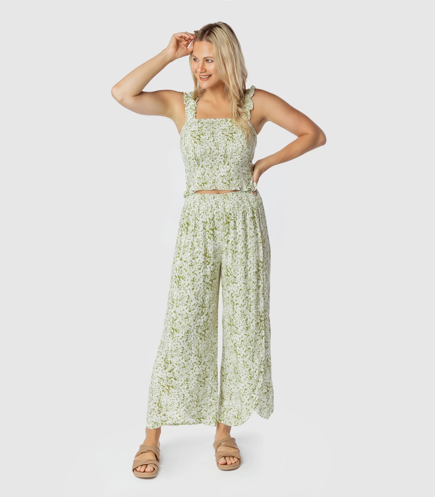 Piping Hot Split Beach Pants 2 of 5