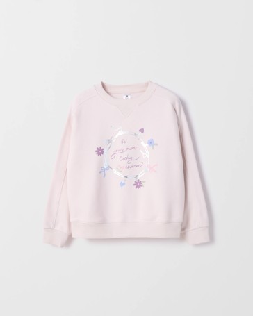 Australian Cotton Blend Long Sleeve Fleece Sweat Top