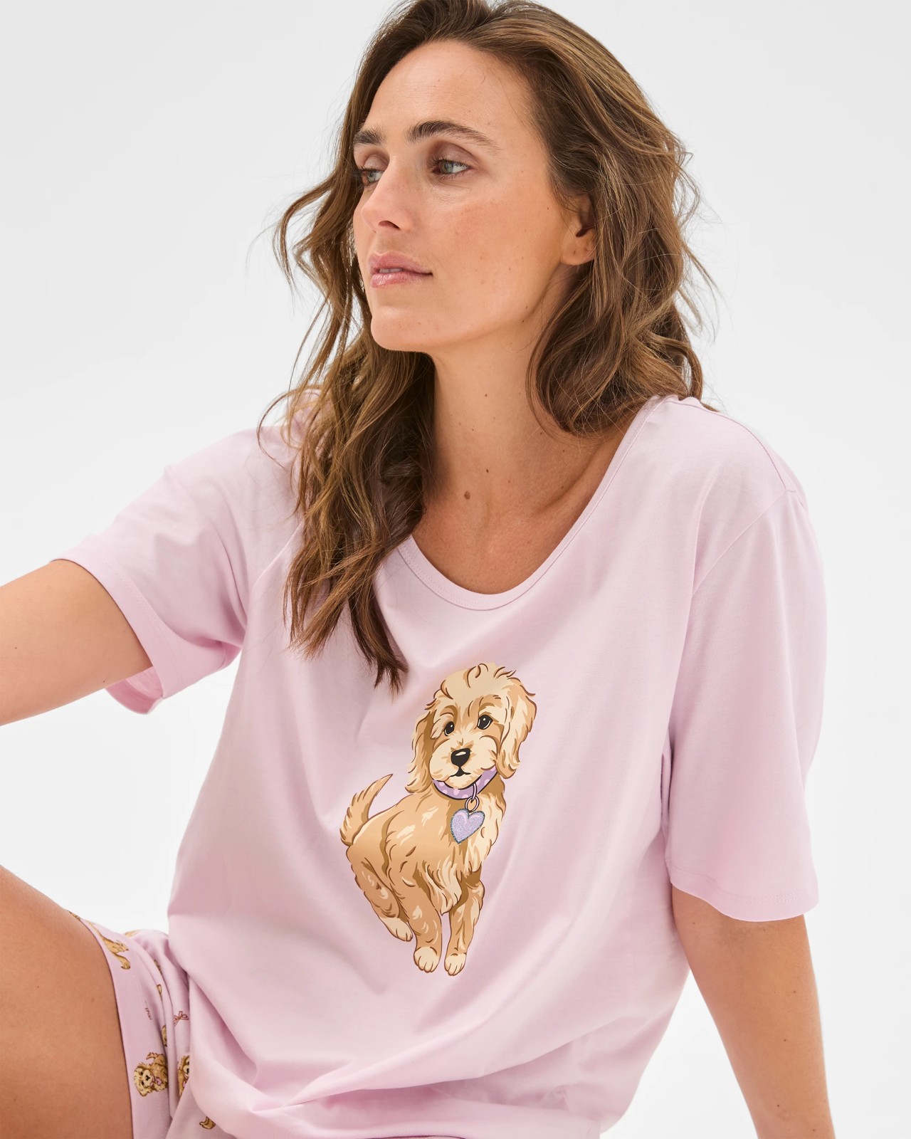 Australian Cotton Printed Sleep Top - Cockapoo 3 of 6