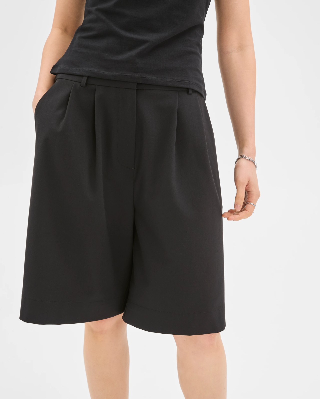 Lily Loves Tailored Bermuda Shorts - True Black 5 of 5