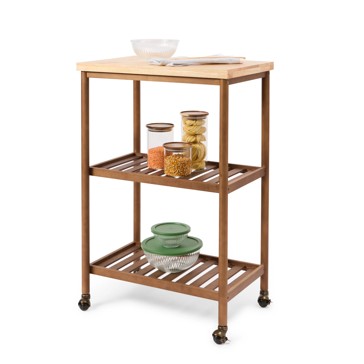 Anko Wood Look Kitchen Trolley