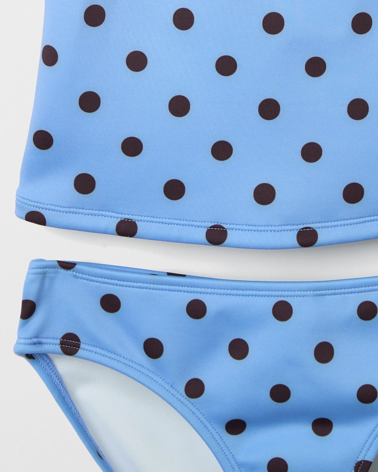 Sleeveless Swim Tankini Set - Blue 3 of 3