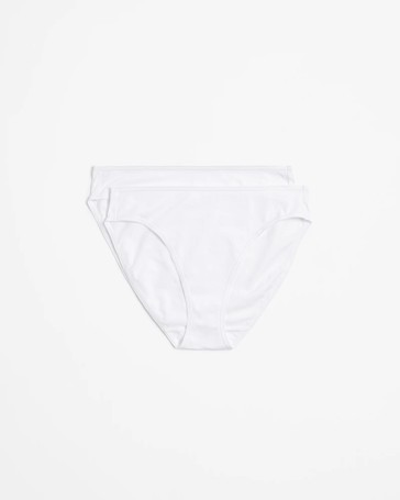 Australian Cotton Blend 2 Pack High Cut Briefs