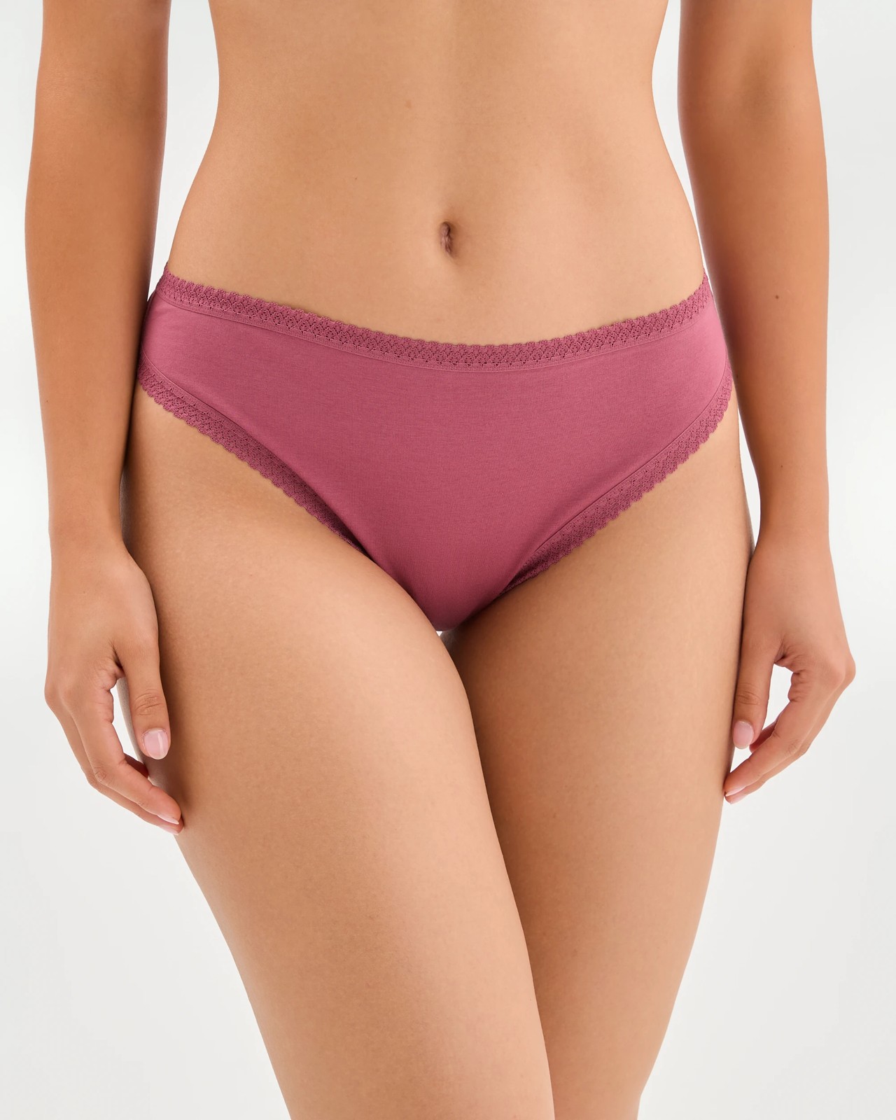 Australian Cotton 5 Pack Elevated High Cut Briefs - Dusty Pink Floral 2 of 4