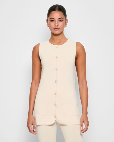 Knit Vest Cardigan - Lily Loves