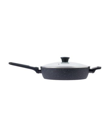 Anko 30cm Stone Blast Heavy Gauge Saute Pan