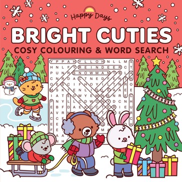 Happy Days: Bright Cuties Cosy Colouring & Word Search - Book