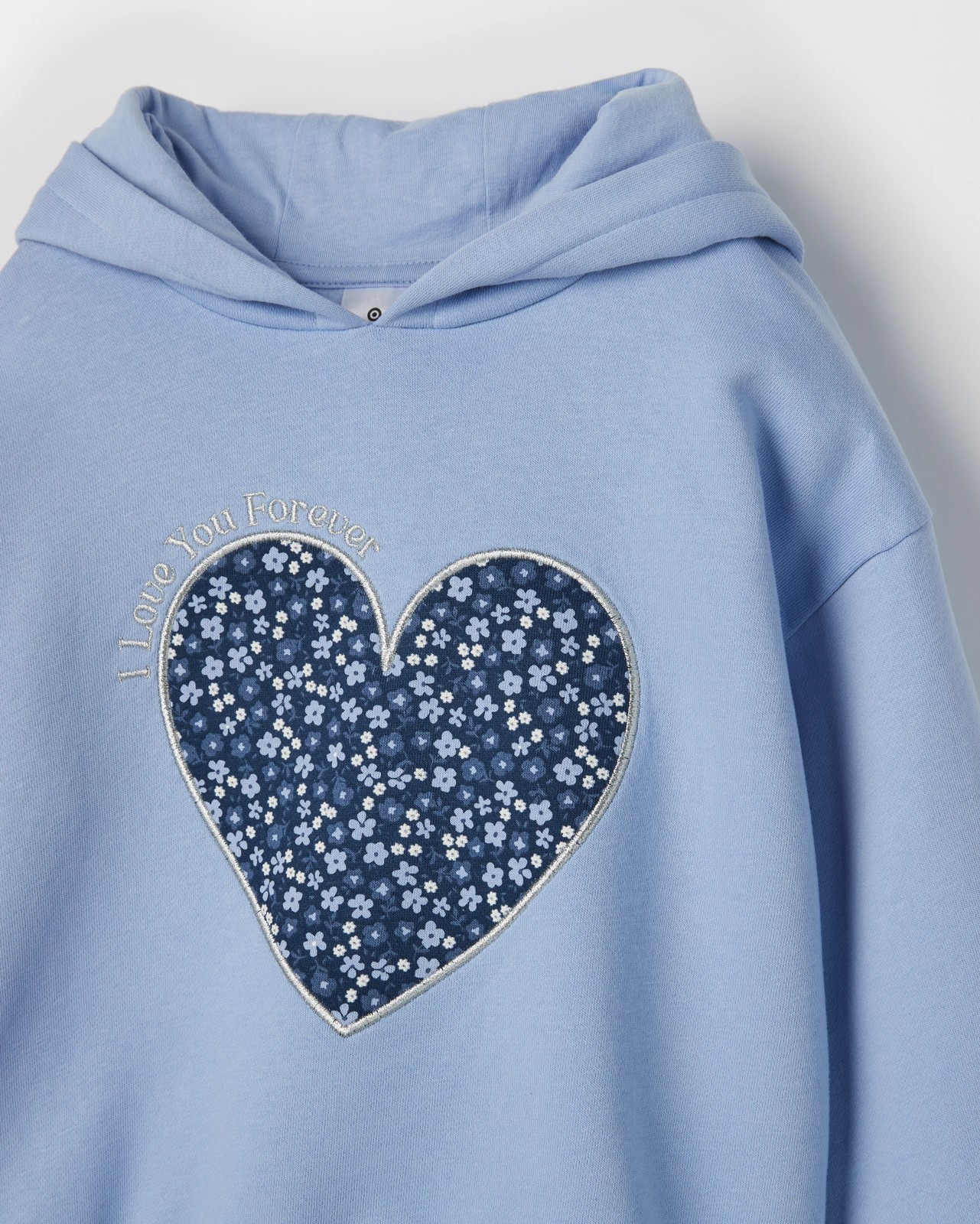 Australian Cotton Blend Fashion Hoodie - Heart/Ditsy 2 of 2