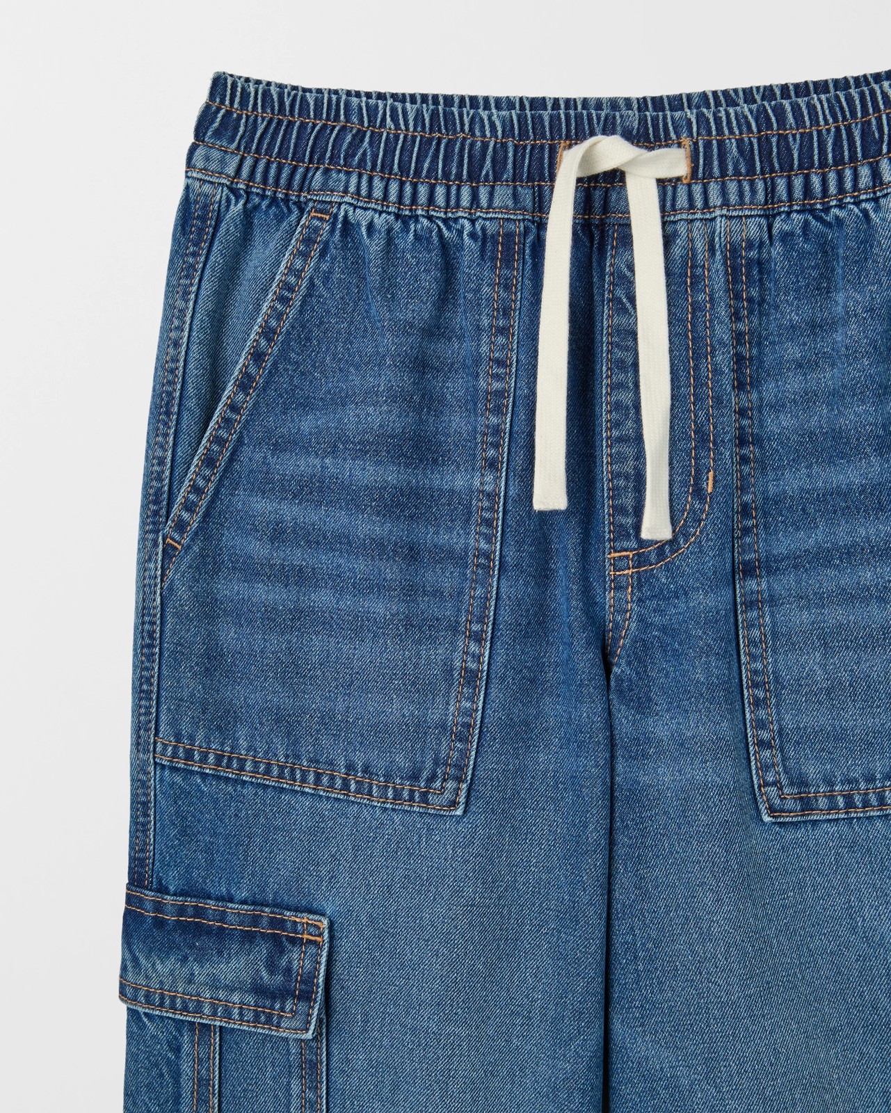 Loose Fit Cargo Denim Jeans 2 of 2