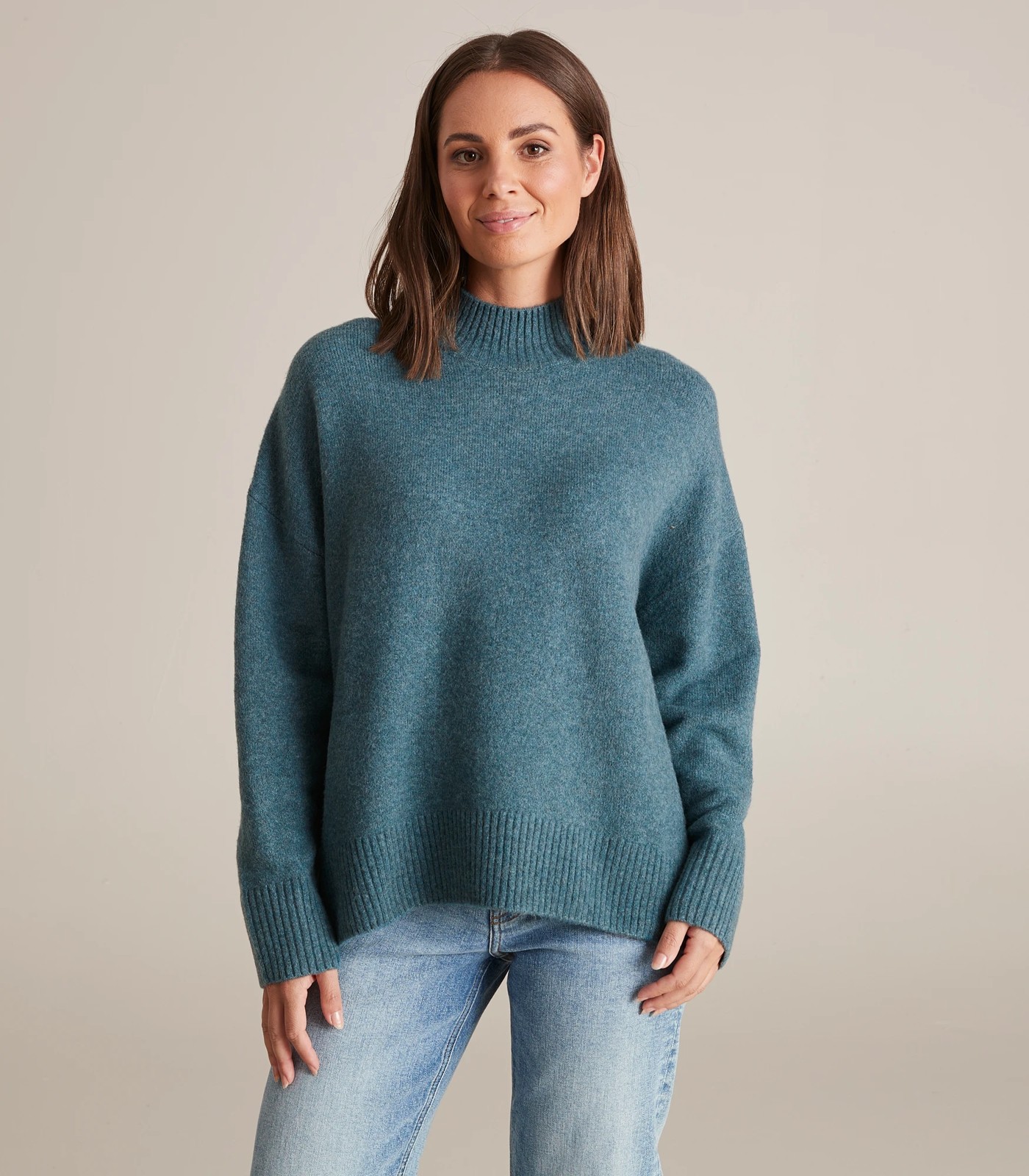 Super Soft High Neck Knit Jumper | Target Australia