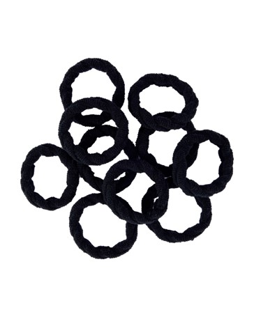 OXX Haircare 10 Piece Twisted Hair Elastics - Black