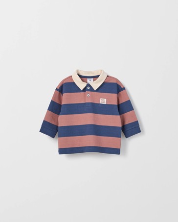Organic Cotton Baby Long Sleeve Rugby Top