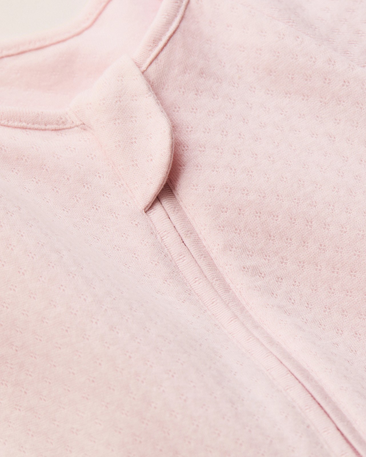 Baby Organic Cotton Pointelle Zip Coverall - Pastel Lilac 4 of 4