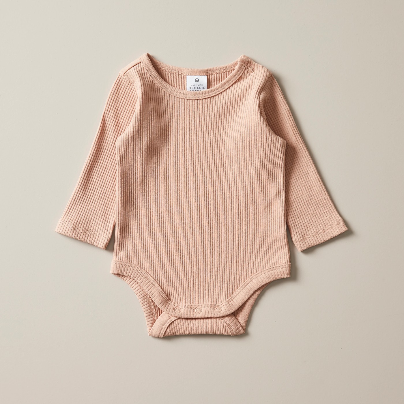 Baby Organic Cotton Rib Bodysuit 4 of 4