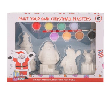 Christmas Paint Your Own Plaster 4 Pack