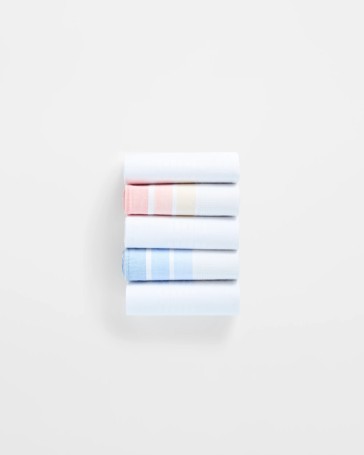 Mens 5 Pack Assorted Handkerchiefs